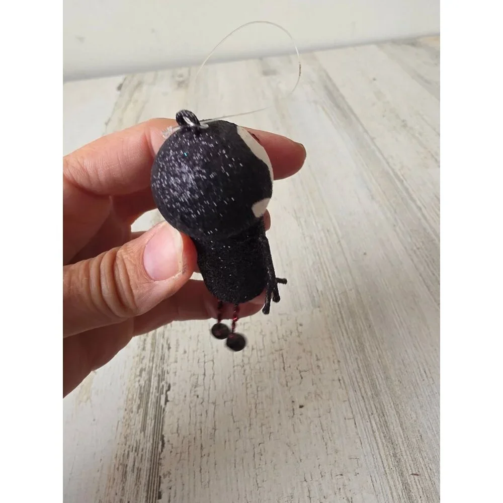 Vintage Pier 1 glitter Dracula ornament‎ Halloween jointed tree